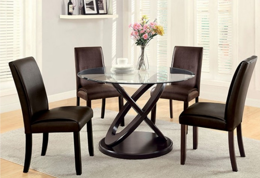 48" Atwood Round Glass Dining Table with Chairs Questions & Answers