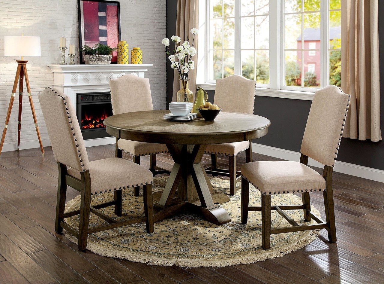 Julia 5 Piece Dining Set By Furniture of America Questions & Answers