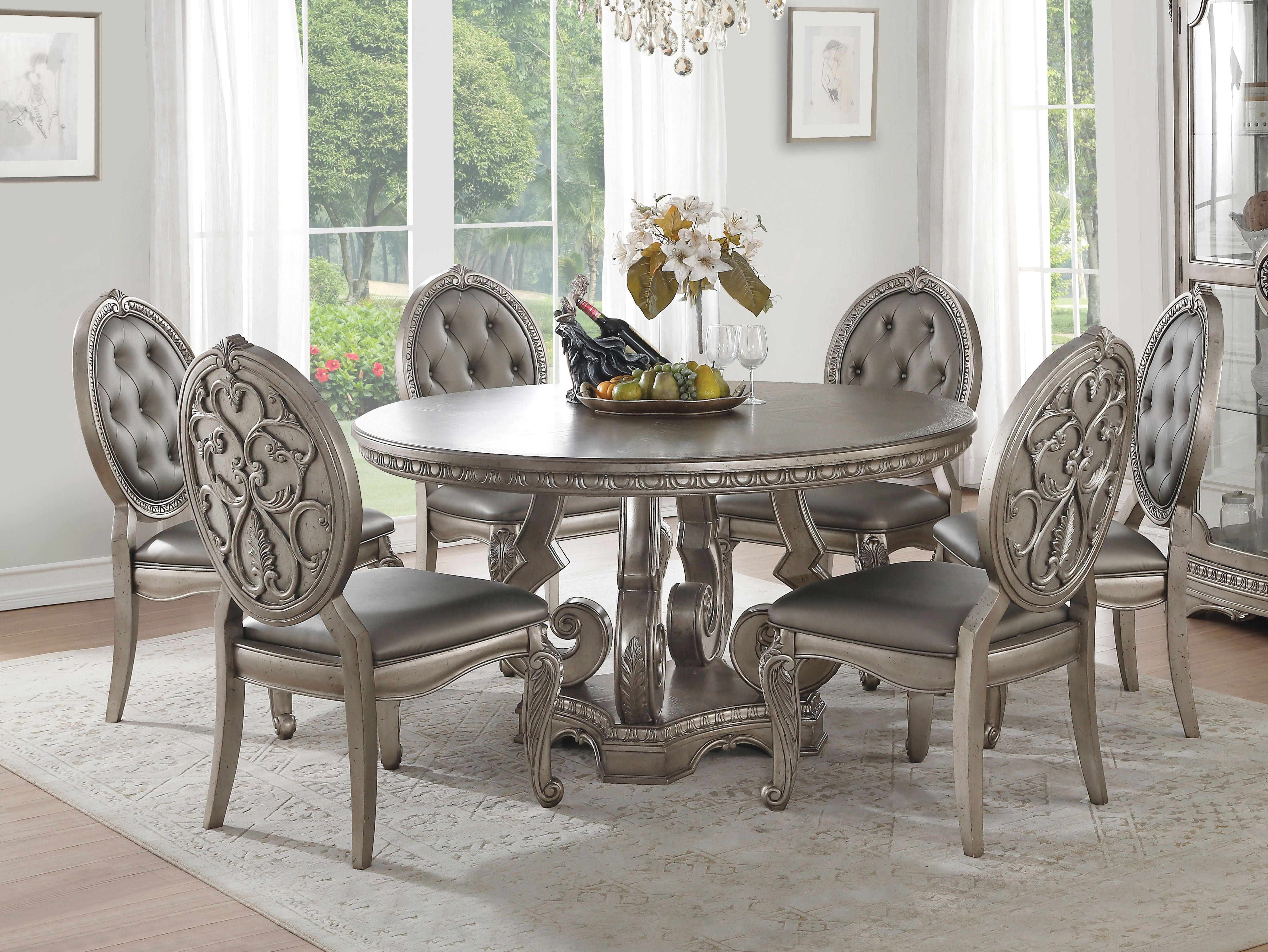 60" Westville Round Pedestal Dining Set Questions & Answers