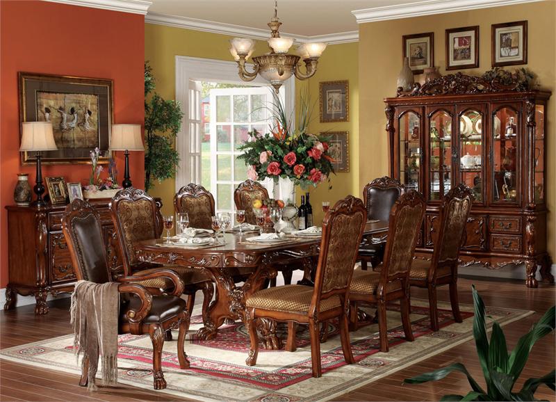 108" Clermont Formal Cherry Oak Dining Set Questions & Answers