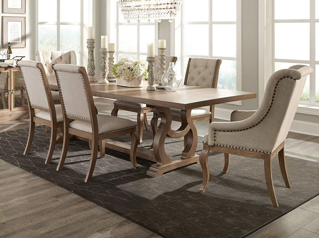 104" Glen Cove 7pcs Dining Table Set Questions & Answers