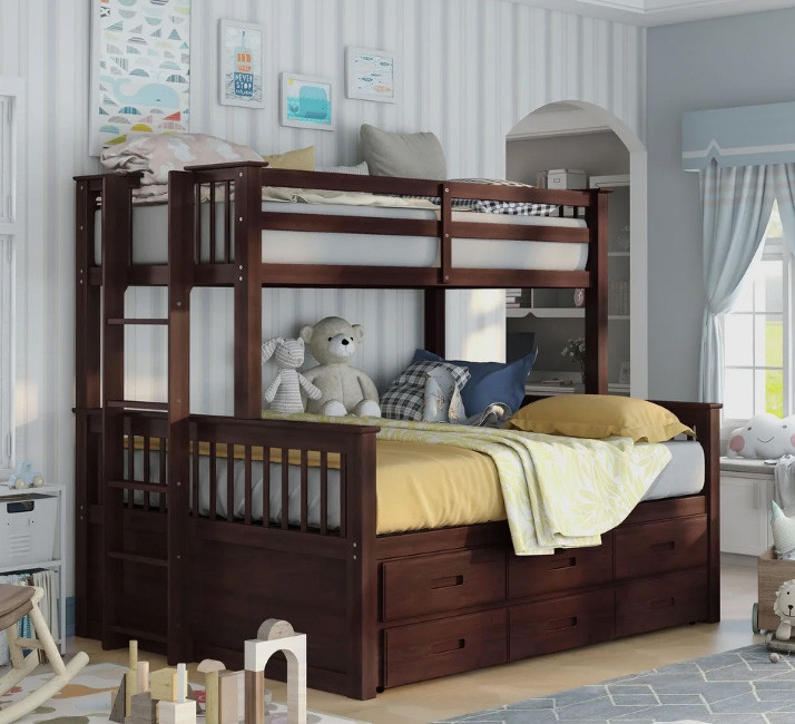 Newbridge Twin XL Over Queen Bunk Bed w/ Trundle Questions & Answers