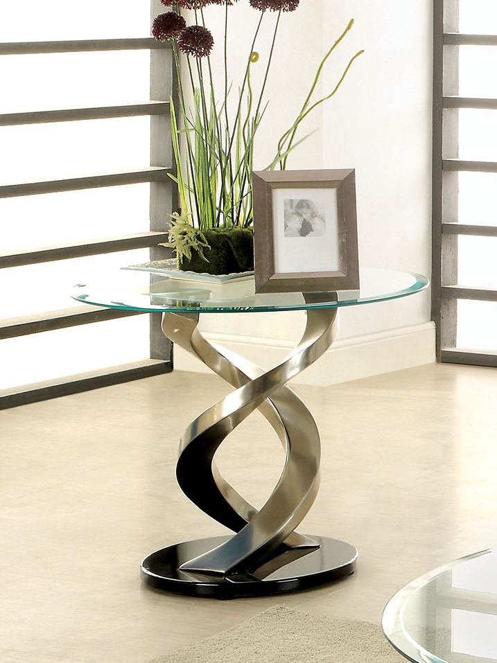 Lanham Round Satin Glass End Table Questions & Answers