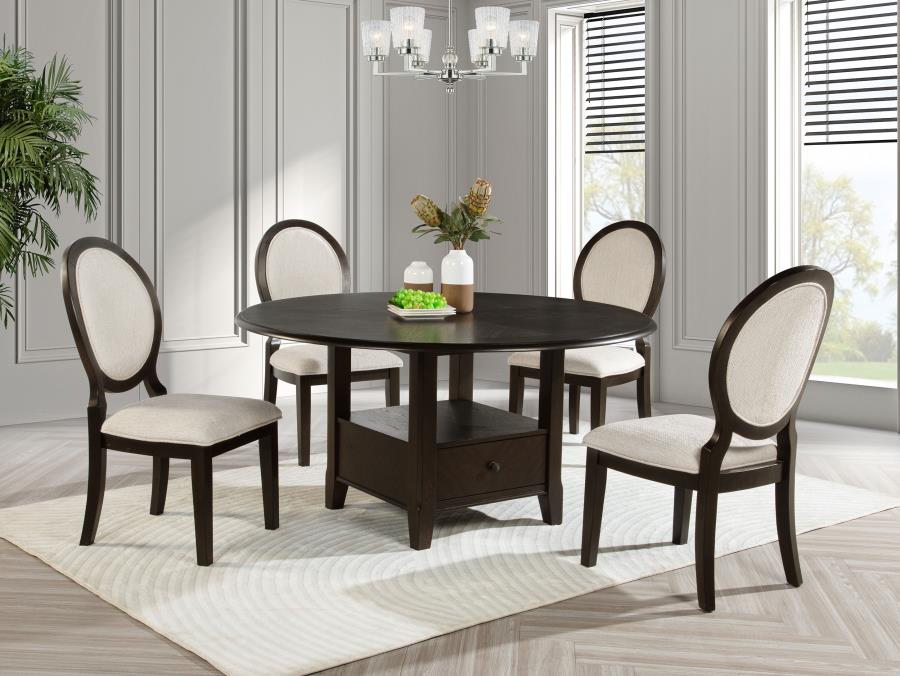 Fairview 60" Round Dining Set with Storage Questions & Answers